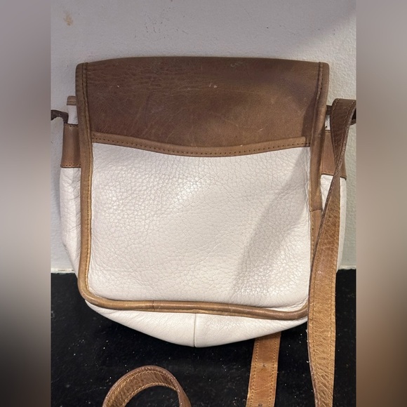 Harness Collection by Michael Bianco Brown & White Crossbody Saddle Bag - Picture 6 of 6